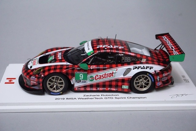 1/43 スパーク FF001 ポルシェ 911 GT3 R Pfaff Motorsports IMSA 2019
