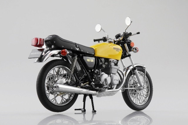 新品 アオシマ 1/12 ホンダ Honda CB400FOUR パラキートイエロー