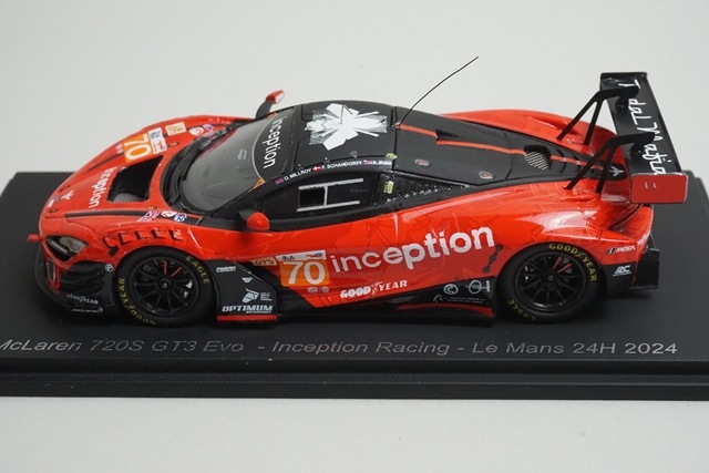 1/43 ���ѡ��� S9152 �ޥ��顼��� 720S GT3 Evo ���󥻥ץ����졼���� ��ޥ� 24H 2024 #70