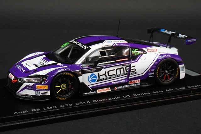 1/43 スパーク KCMG001 Audi R8 LMS GT3 2018 Blancpain GT Series