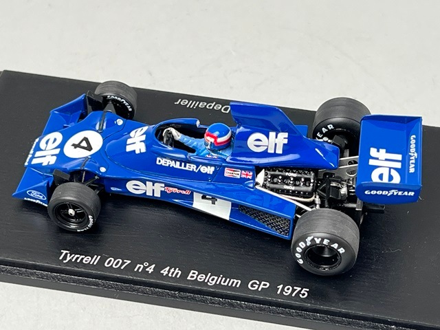 1/43 スパーク S1646 ティレル 007 ベルギーGP 4th 1975 #4 P