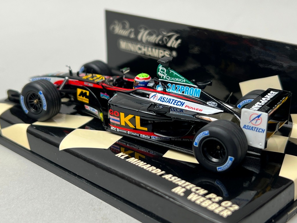 1/43 ミニチャンプス 400020023 KL ミナルディ アジアテック PS02 2002