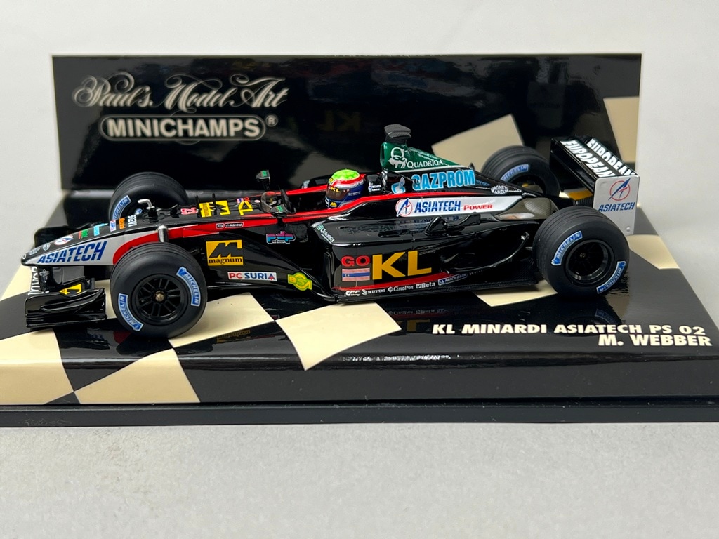 1/43 ミニチャンプス 400020023 KL ミナルディ アジアテック PS02 2002