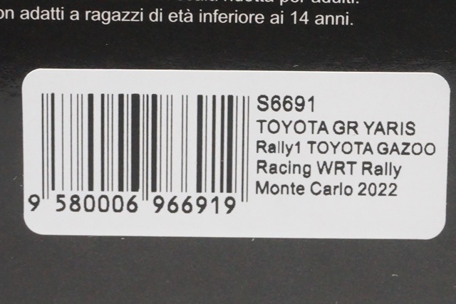 1/43 ѡ S6691 ȥ西 GR ꥹ ꡼1 GAZOO졼 WRT꡼ ƥ 2022 #33