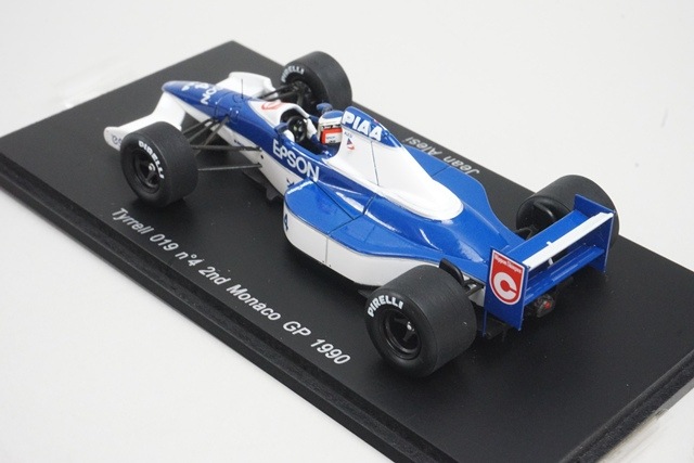 1/43 スパーク S1698 ティレル 019 2位 モナコGP 1990#4 J.アレジ