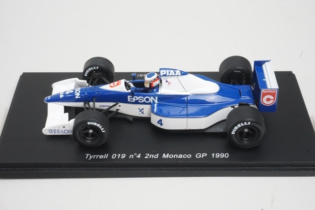 1/43 スパーク S1698 ティレル 019 2位 モナコGP 1990#4 J.アレジ