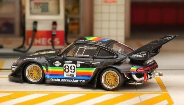 予約 SW Street Weapon 1/64 RWB 993 Matte Black Apple Racetrack