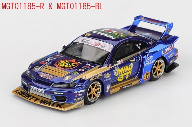 新品 MGT01185-R TSM MINI-GT 1/64 日産 Nissan シルビア (S15) LB
