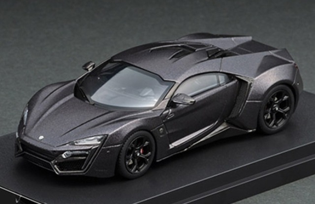 ��� KF000305 KENGFai 1/43  Lykan Hypersport Royal Matt Black 