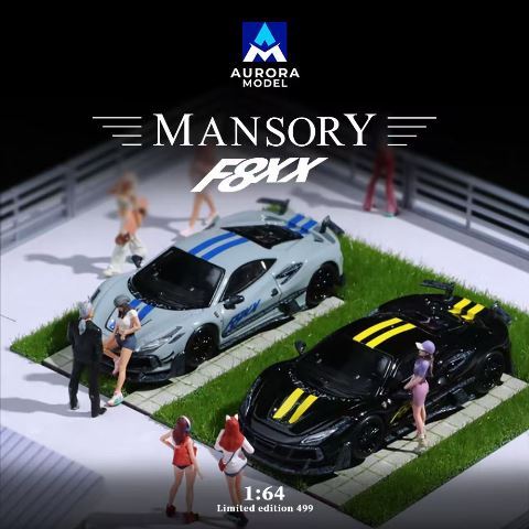 新品 AURORA MODEL AM 1/64 マンソリー F8 Tributo Mansory F8XX