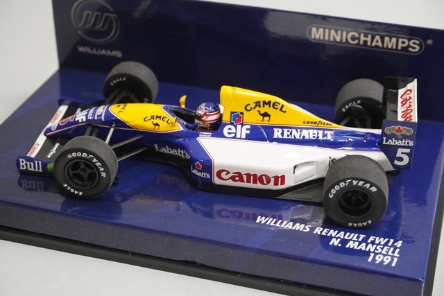 1/43 ミニチャンプス 400910005 ウィリアムズ ルノー FW14 1991 #5 N