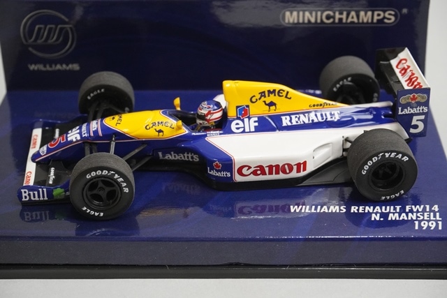 1/43 ミニチャンプス 400910005 ウィリアムズ ルノー FW14 1991 #5 N