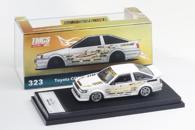 新品 DCT 1/64 RWB AE86 White with Chrome Gold TMCS シンガポール