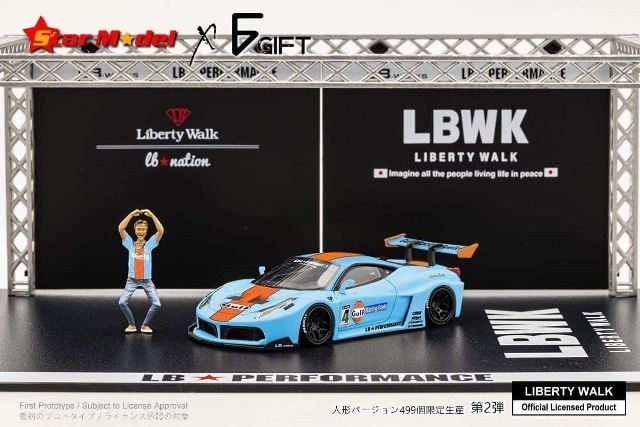 ͽ  Star Model 1/64 ե顼 륨åȥ LBWK Liberty Walk LB-Silhouette WORKS 458 GT gulf #4 ե奢դ