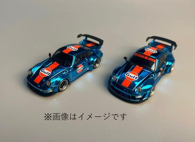 新品 Flame 1/64 RWB 964 Chrome Blue , Boost Gear ミニカー通販