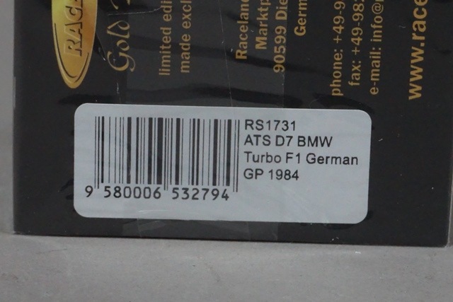 スパーク SPARK ATS D7 BMW G.ベルガー Yahoo!オークション - レースランド別注スパーク 1/43 ATS D7