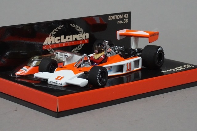 【希少・未使用】ミニチャンプスF1マクラーレンフォードM23 1976J.ハント 1/43 ミニチャンプス 530764311 マクラーレンフォード M23 J.ハント