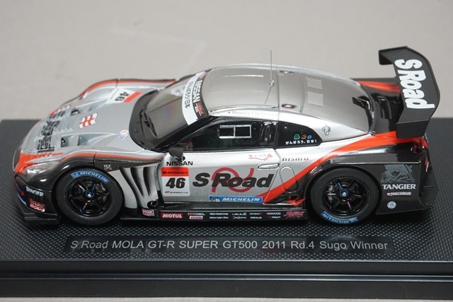 ミニカー EBBRO SUPER GT 2011 S ROAD MOLA GT-R 46 Amazon | エブロ 1/43 SUPER GT500 S Road MOLA GT-R Nismo Festival