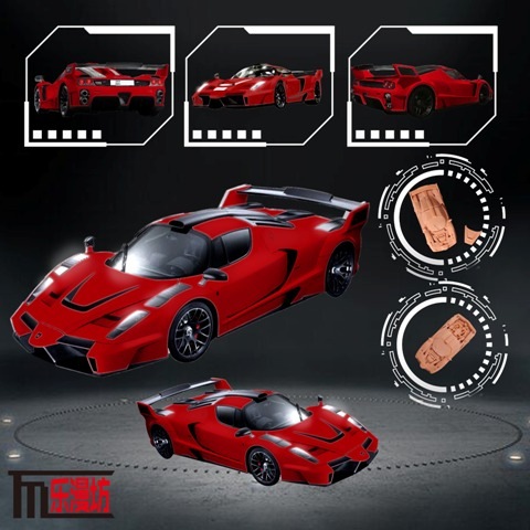予約 LMF 1/64 フェラーリ エンツォ Enzo Modified 改造 Red Luxury