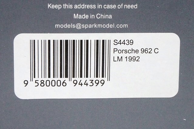 1/43 スパーク S4439 ポルシェ 962C ルマン 1992 #68, Boost