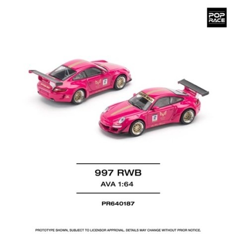 予約 PR640187 POP RACE 1/64 RWB 997 AVA, Boost Gear ミニカー通販