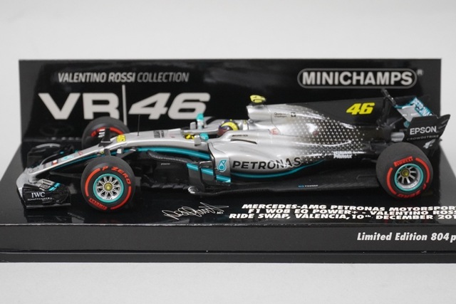 1/43 �ߥ˥����ץ� 410191746 ��륻�ǥ�AMG �ڥȥ��ʥ� �⡼�������ݡ��� F1 W08 EQ�ѥ+ �Х�󥷥� RIDE SWAP 2019 #46 V.���å�