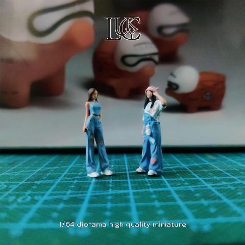 新品 LK2025060911 Lucky Studio 1/64 Cowboy Sisters Duo カーボーイ