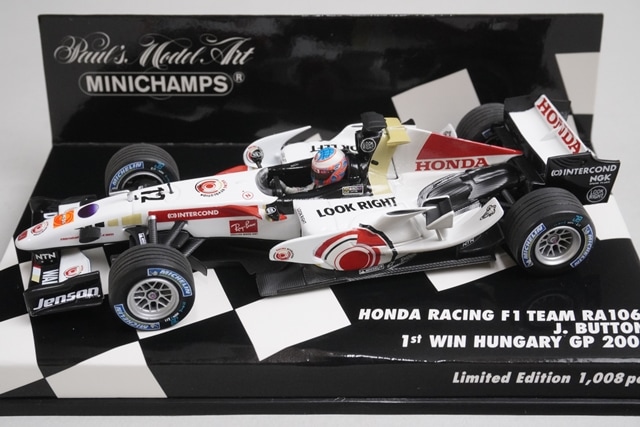 ミニチャンプス F1 ホンダレーシングRA106 J.バトン '06年 日本GP ミニチャンプス F1 ホンダレーシングRA106 J.バトン '06年 日本
