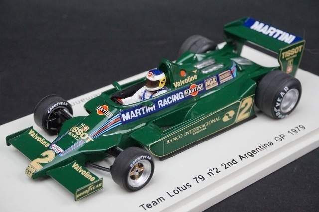 1/43スパーク S1850 チーム ロータス 79 1979年アルゼンチンGP 2位 #2