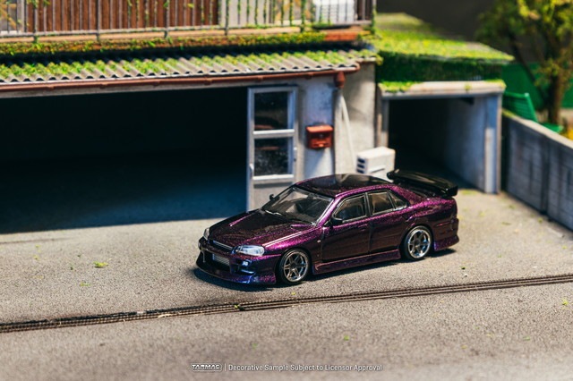 予約 T64G-088-MP Tarmac Works 1/64 URAS Skyline ER34 Midnight