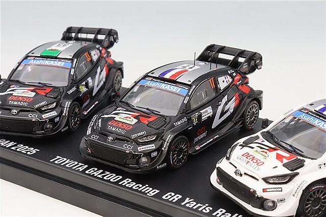 ���� JPSP26004SET3 ������ 1/64 �ȥ西 TOYOTA GR Yaris Rally 1 #17 #33 #5 WRC Rally Japan 2025 1-2-3 FINISH 