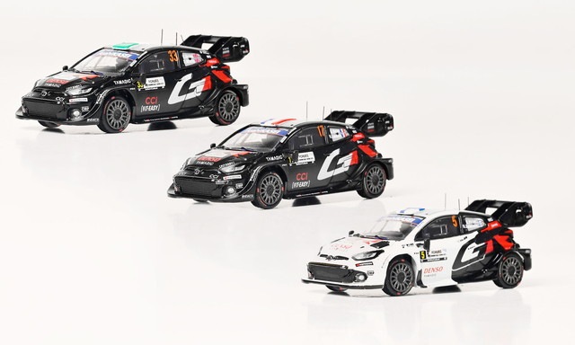 ���� JPSP26004SET3 ������ 1/64 �ȥ西 TOYOTA GR Yaris Rally 1 #17 #33 #5 WRC Rally Japan 2025 1-2-3 FINISH 