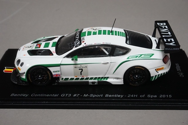 1/43 スパーク SB109 ベントレー コンチネンタル GT3 M-スポーツ 24H