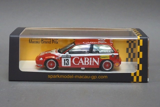 1/43 スパーク SA124 ホンダ シビック EF3 マカオギア レース