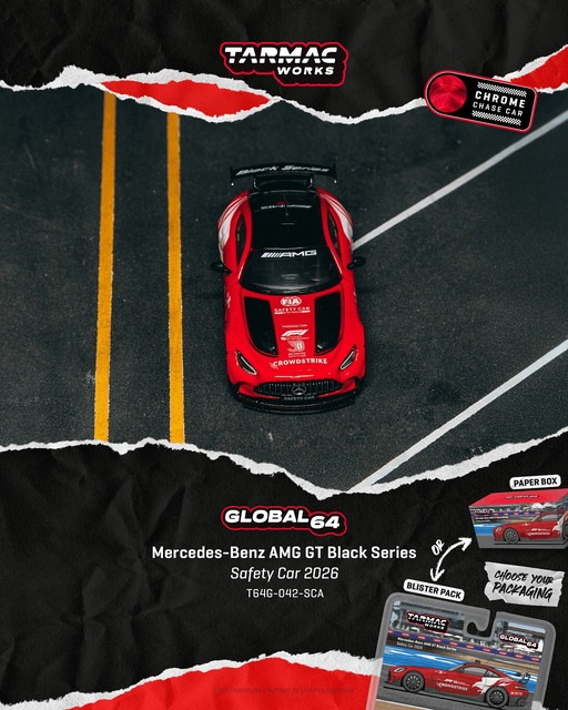 予約 T64G-042-SCA Tarmac Works 1/64 メルセデス ベンツ AMG GT Black