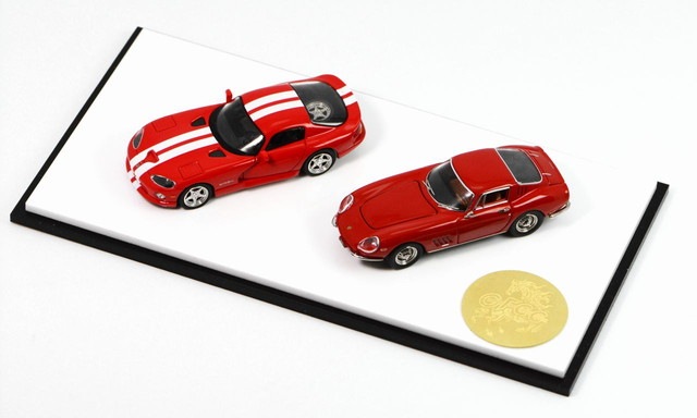 新品 GFCC 1/64 Ferrari 275 ＆ バイパー GTS 2台セット 午年記念