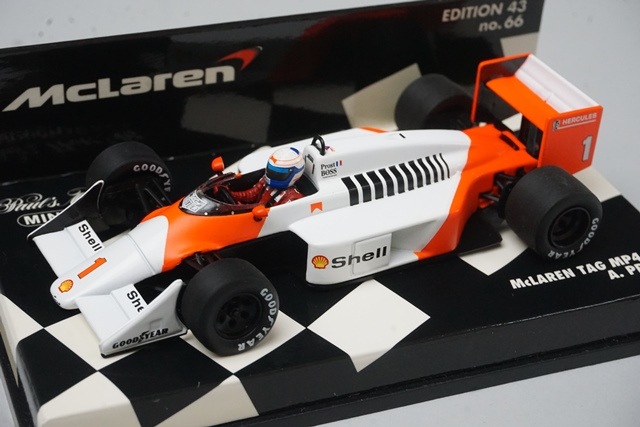 1/43 �ߥ˥����ץ� 530874301 �ޥ��顼��� ���� MP4-3 1987 #1 A.�ץ�����