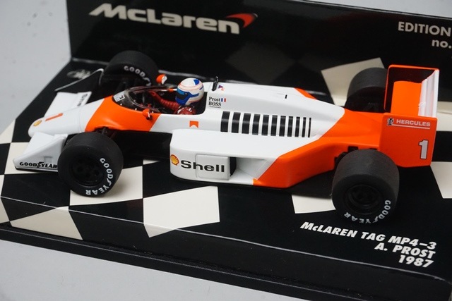 1/43 �ߥ˥����ץ� 530874301 �ޥ��顼��� ���� MP4-3 1987 #1 A.�ץ�����