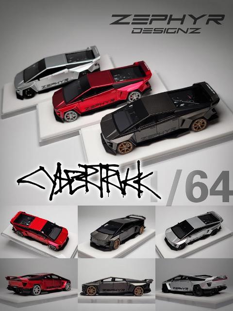 レアミニカー 14台セット ペプシトラック含む 新品 ZEPHYR 1/64 サイバートラック 改造 Cybertruck Creative