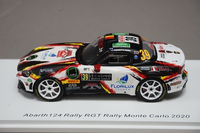 スパーク 1/43 アバルト 124 ラリー RGT モンテカルロ 2020 スパーク 1/43 アバルト 124 ラリー RGT モンテカルロ 2020