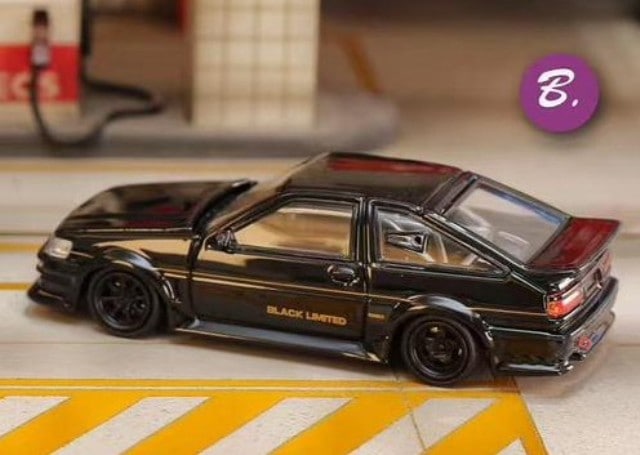 新品 SW Street Weapon 1/64 AE86 LEVIN RWB Wide-Body Modified