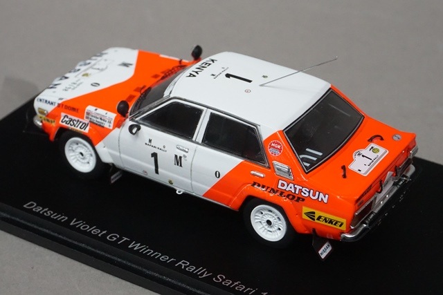 スパーク 1/43 ニッサン ダットサン バイオレット GT ラリー サファリ スパーク 1/43 ダットサン バイオレット GT サファリ ラリー