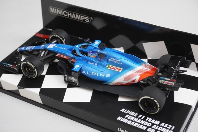 ミニチャンプス 1/ 43 アルピーヌ F1 チーム A521 フェルナンド