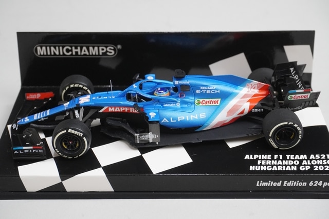 1/43 ミニチャンプス 417211214 アルピーヌ F1チーム A521 ハンガリー