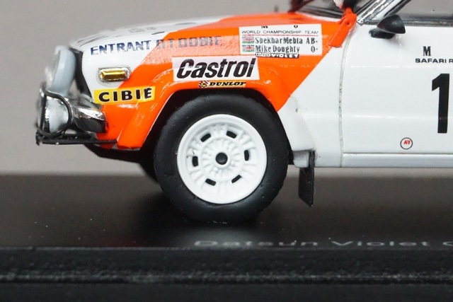 スパーク 1/43 ニッサン ダットサン バイオレット GT ラリー サファリ 1/43 Spark Datsun Violet GT No.7 Winner Rally Safari 1981 S