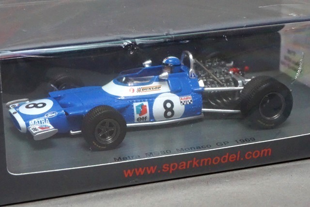 Quartz Matra MS80 Canadian GP 1969 J.P. Beltoise in Blue on 1:43 in Box