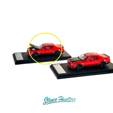 予約 Stance Hunters 1/64 ダッジ Dodge SRT Hellcat Metallic Red