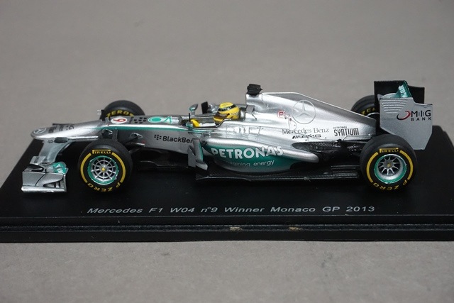 1/43 スパーク S3067 メルセデス F1 W04 モナコGP 優勝 2013 #9 N