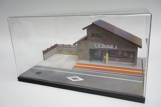新品 SCJ88004 収蔵家 1/64 ローカル駅情景シリーズ 越後田沢駅