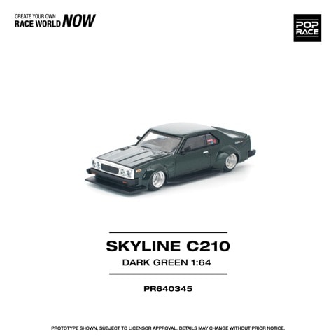 予約 PR640345 POP RACE 1/64 日産 スカイライン SKYLINE C210